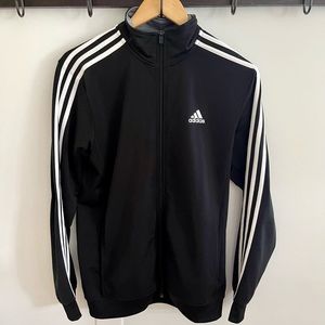 Adidas 3-Stripes Track Jacket Black Size S